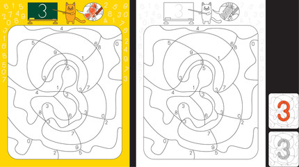 Fototapeta premium Alphabet Learning Worksheet