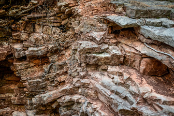 Texture of stones and rock of Montenegro