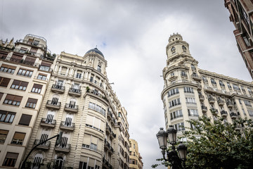 Fototapeta na wymiar view of Valencia city building