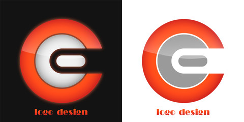 logo design letter c e