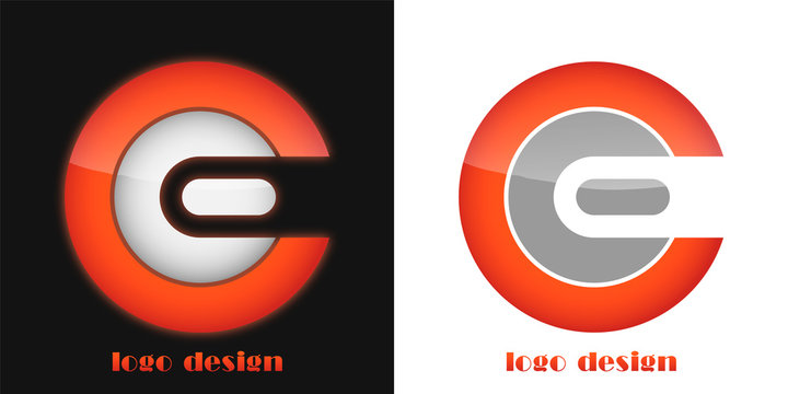 logo design letter c e