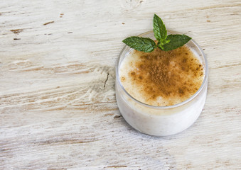 Rice with milk and cinnamon.