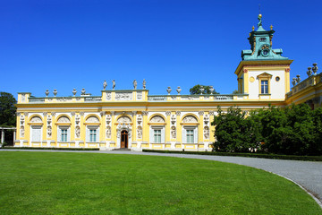 Wilanow royal palace near Warsaw, Poland