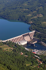 Hydroelectric power plant on river Perucac Serbia