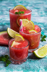 Cold watermelon drink