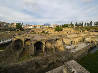 Italien, Kampanien, Neapel, Golf von Neapel, Ercolano, Herculaneum, Ausgrabung, Grande Taberna