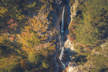 Wasserfall Vogelperspektive