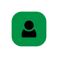 People person square icon vector