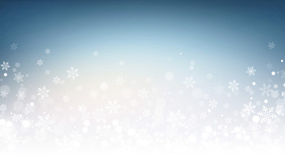 Fototapeta premium Festive winter blue background