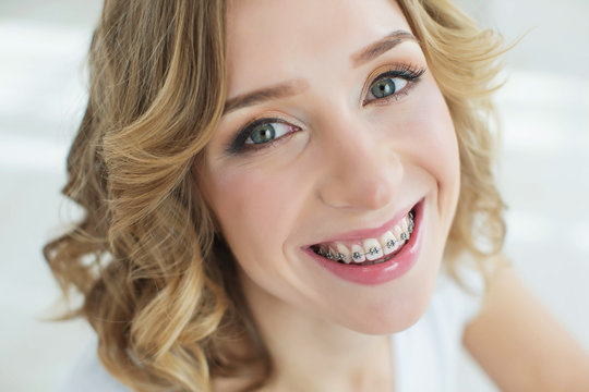 Woman In Braces 