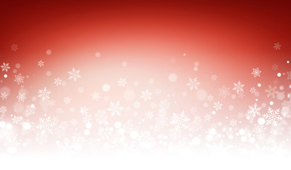 Festive winter red background