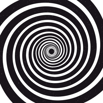 Spiral background. Optical illusion. Vector illustration