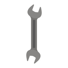 wrench flat icon colorful silhouette