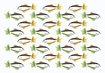 Artistic fish background