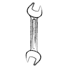 wrench flat icon monochrome blurred silhouette