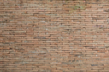 Grunge red brick wall for background