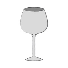 glass of champagne sour colorful silhouette with blurred contour