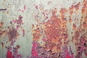 Fototapeta premium Background Texture - Rusty Dented Wall