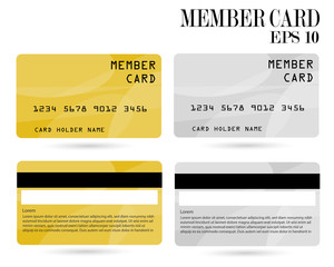 member card, business VIP card, design for privilege member,vector