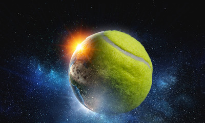 Obraz na płótnie Canvas Big tennis game