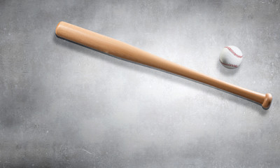 Baseball and bat