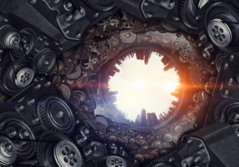 Metal gear mechanism