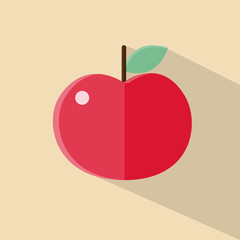 Apfel Flat Vector Design