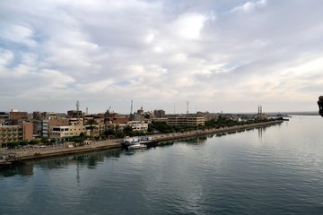 Fototapeta na wymiar スエズ運河