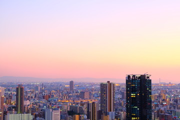 都市の夕景,大阪