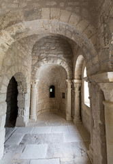 Fototapeta na wymiar Romanesque Chapel of St. Peter in Montmajour Abbey near Arles, France