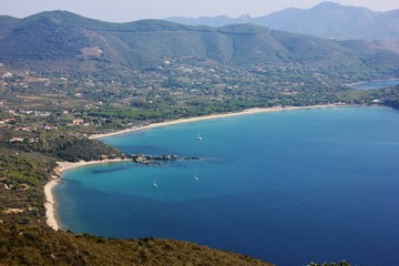Fototapeta na wymiar Golfo di Lacona, Isola d'Elba, Italia