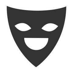 theater mask isolated icon