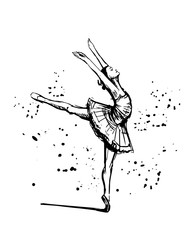 Sketch of ballerina © aksol