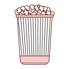delicious pop corn isolated icon