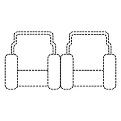 cinema chairs isolated icon