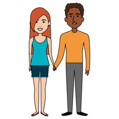 lovers couple avatars character