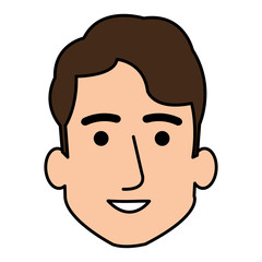 young man head avatar character