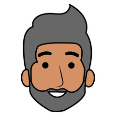 young man head avatar character