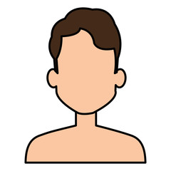 young man shirtless avatar character