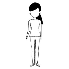 beautiful woman avatar character