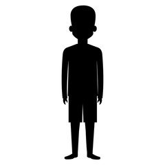 young man silhouette avatar character