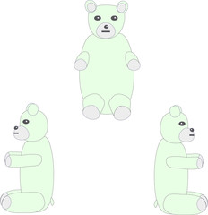Blue toy bear