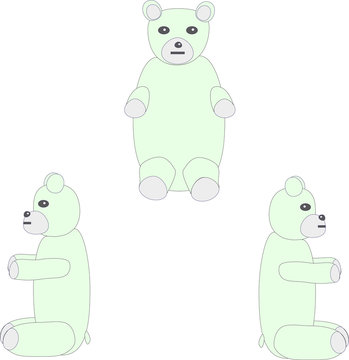 Blue toy bear