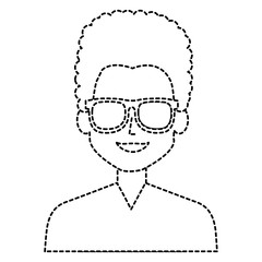 young man with glasses avatar character