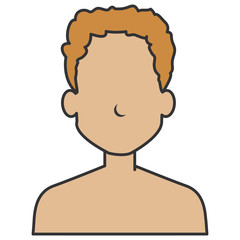 young man shirtless avatar character