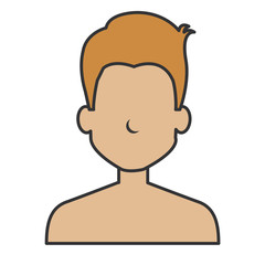 young man shirtless avatar character