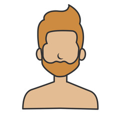 young man shirtless avatar character