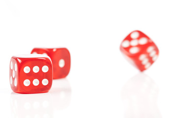 Moving Red Dice