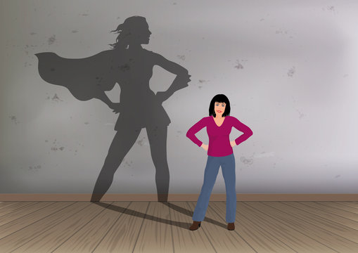 super-héros - rêve - héroïne - femme - pouvoir - réussite - succès