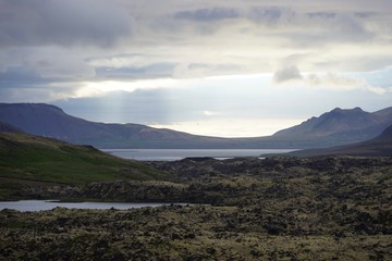 Fototapeta na wymiar Landschaft auf der Snaefellsnes Halbinsel im Westen Islands 